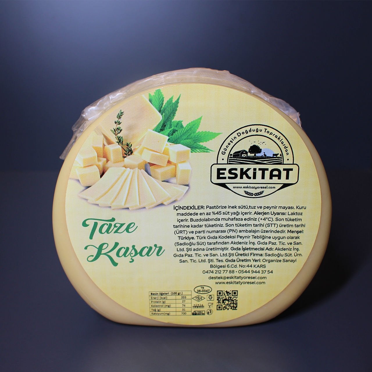 Taze Kaşar 1 Kg
