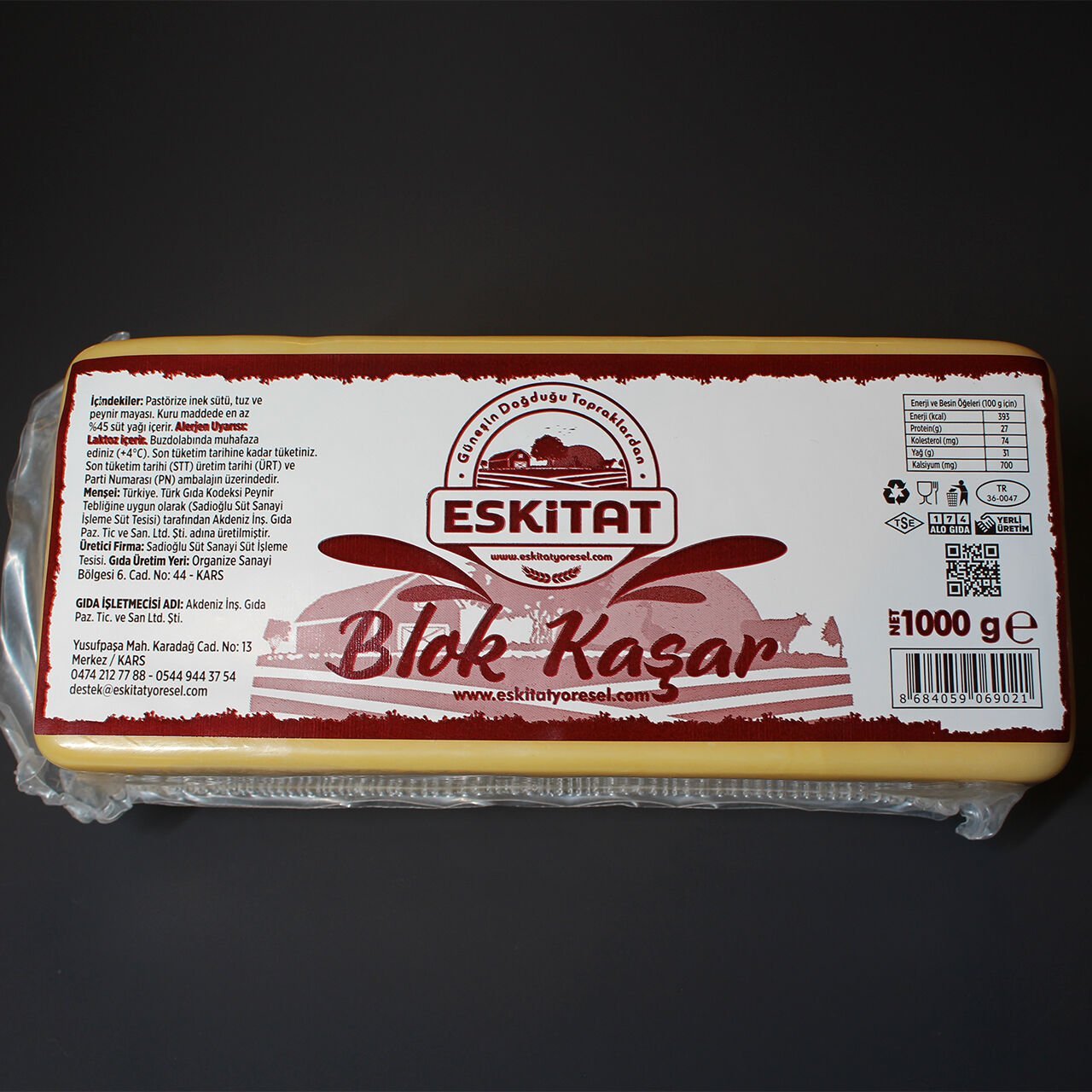 Blok Kaşar 1 Kg